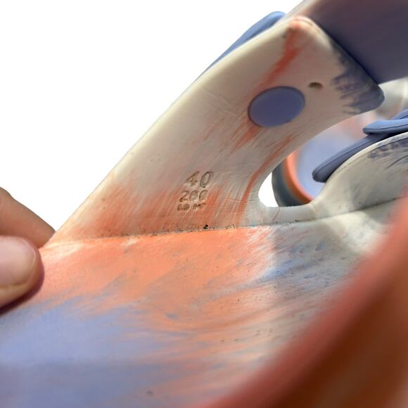 Birkenstock Arizona EVA Sandals Womens Sz 40 (9-9.5) Blue Peach Pastel Coastal - Picture 7 of 10